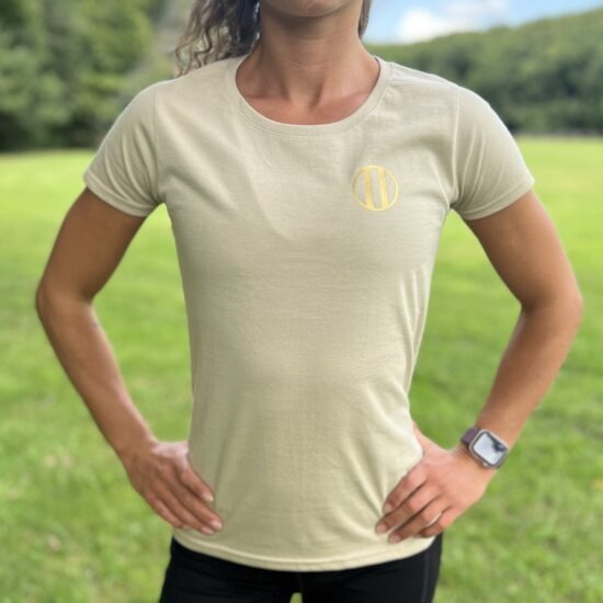 Iconic comfy t-shirt voor dames beige - Afbeelding 2